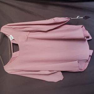 New, size 1X, blush blouse